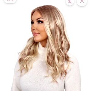 CSC Haven Rose Gold STANDARD Size Blonde Long Wavy Lace-Front Wig